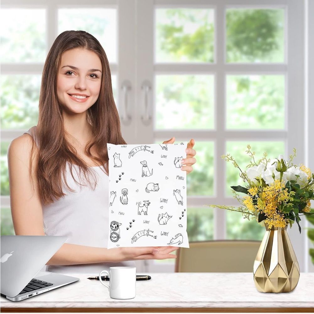 Biodegradable Poly Mailer 10x13 25 Pack, Eco-Friendly Shipping Bags for Clothing